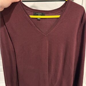 Banana Republic Deep Red Knit Top